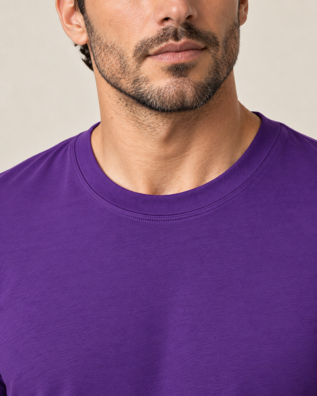 Camiseta Básica 100% algodão Fio 30.1 - Roxo