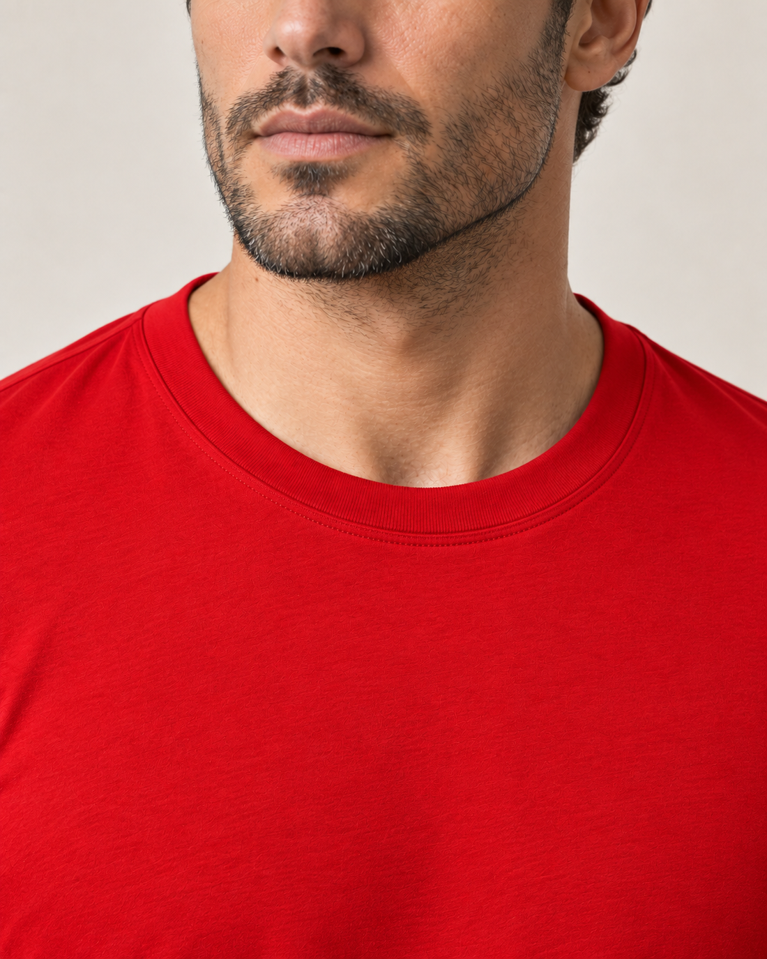Camiseta Básica 100% algodão Fio 30.1 - Vermelho