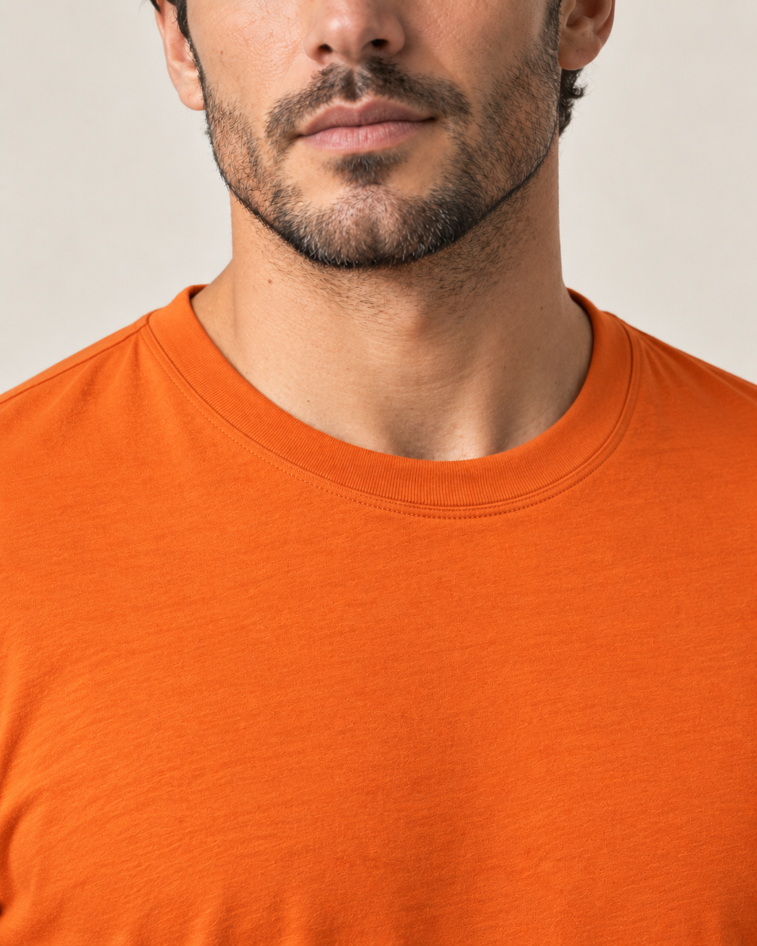 Camiseta Básica 100% algodão Fio 30.1 - Laranja