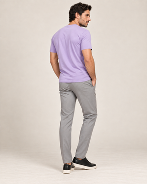 Camiseta Básica 100% algodão Fio 30.1 - Lilás