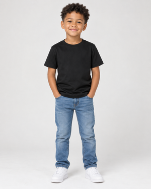 Camiseta Infantil 100% Algodão - Preto