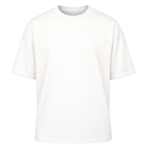 Camiseta Oversized Tecido Suedine -Off White
