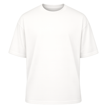 Camiseta Oversized Tecido Suedine -Off White